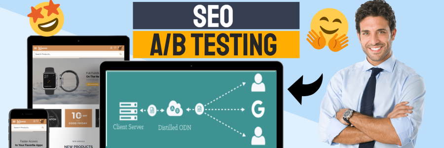 SEO A/B testing featured image.
