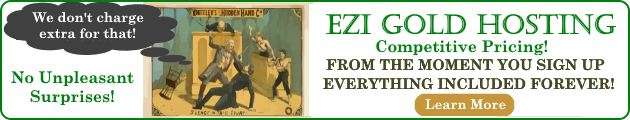 EZi Gold Hosting banner ad.