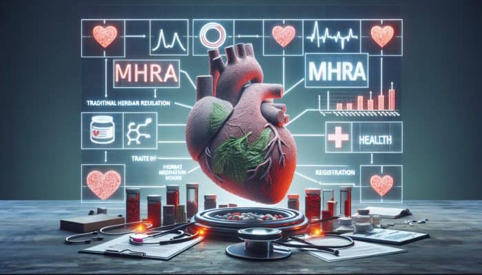 UK regulatory framework for herbs in heart health, managed by MHRA, ensuring safety, efficacy, and proper labeling.