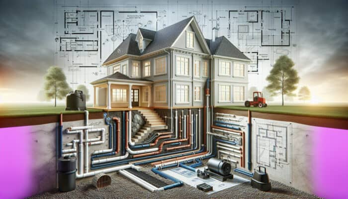 Basement Drainage Services in Richmond: A sophisticated basement drainage system in a Richmond home with sump pumps, French drains, and waterproofing membranes.