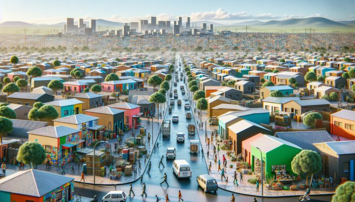 A bustling street in Giyani, showcasing affordable homes and local amenities in Kgapane, Malamulele, and Giyani Central.